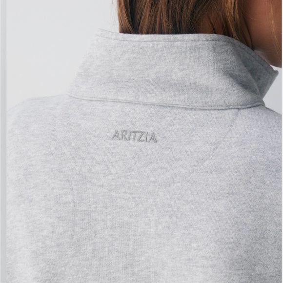 Aritzia Sweatfleece Boyfriend 1/2 Zip - Picture 2 of 6